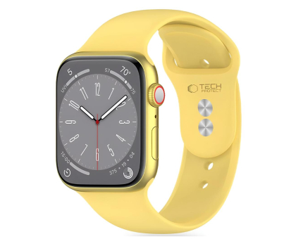Pasek i akcesoria do zegarków TECH-PROTECT Silicone do Apple Watch 40/41/42 mm Canary Yellow 5906302310203